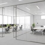 پارتیشن شیشه ای تک جداره